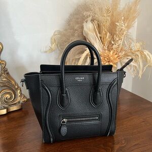 Authentic Celine Nano Luggage Tote Bag